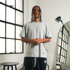 Tagged Oversized Tee - Silver