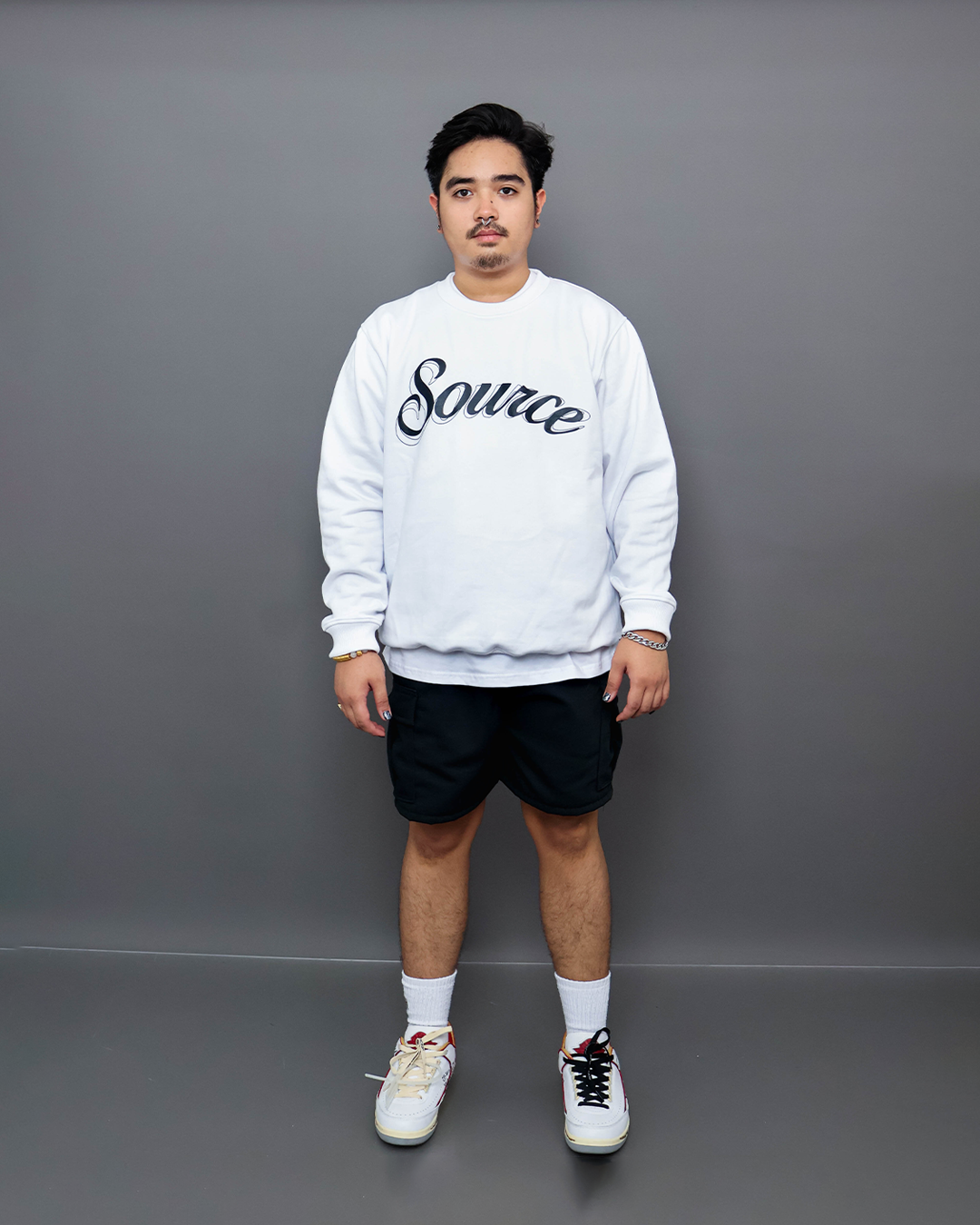 Big Script Pullover Sweatshirt