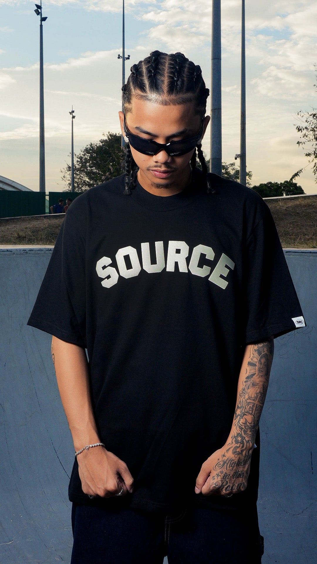 Arc HD Oversized Tee - Black