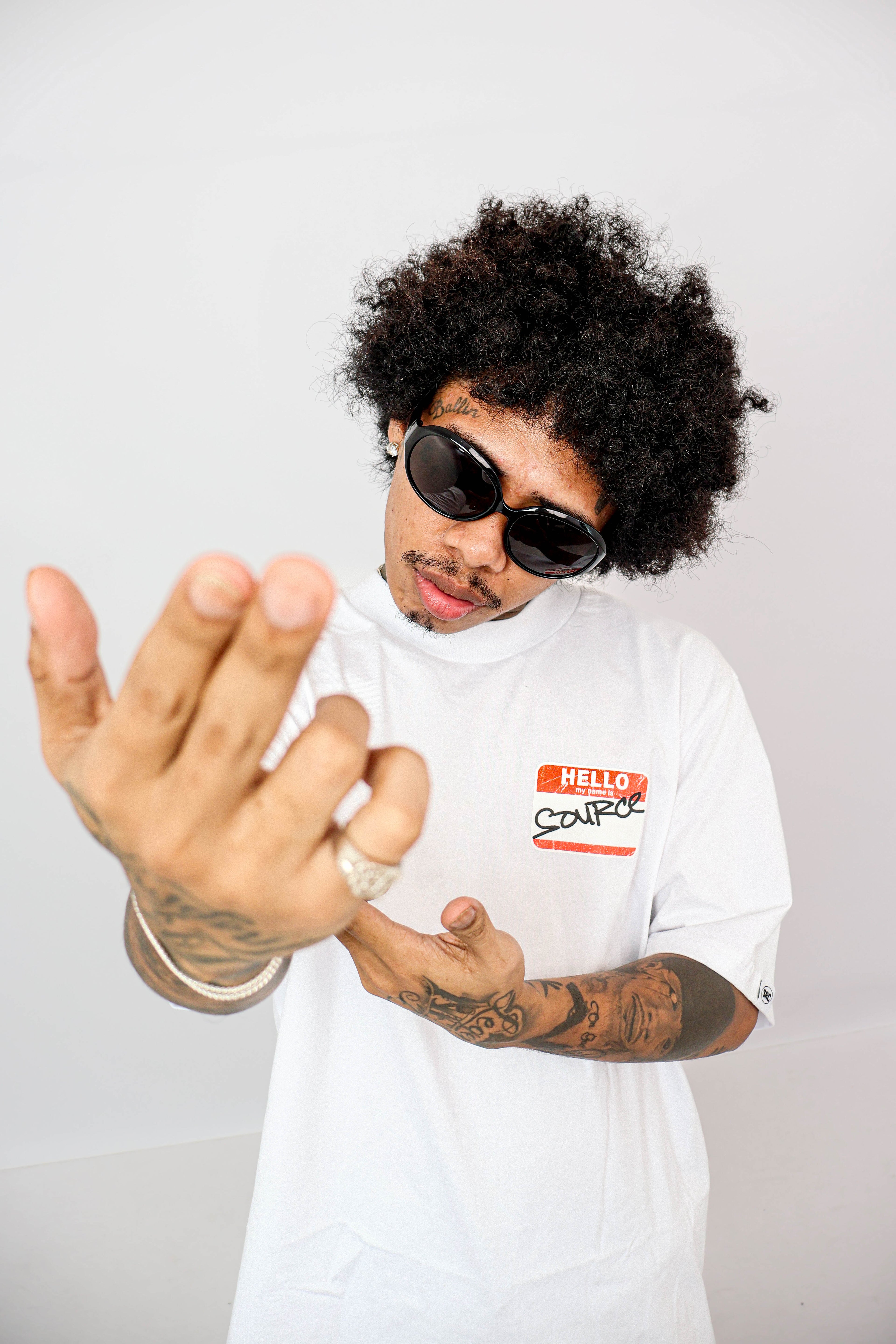 Protect Your Source Oversized Tee - White