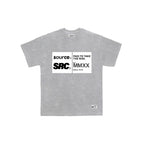 Label Oversized Tee - Silver