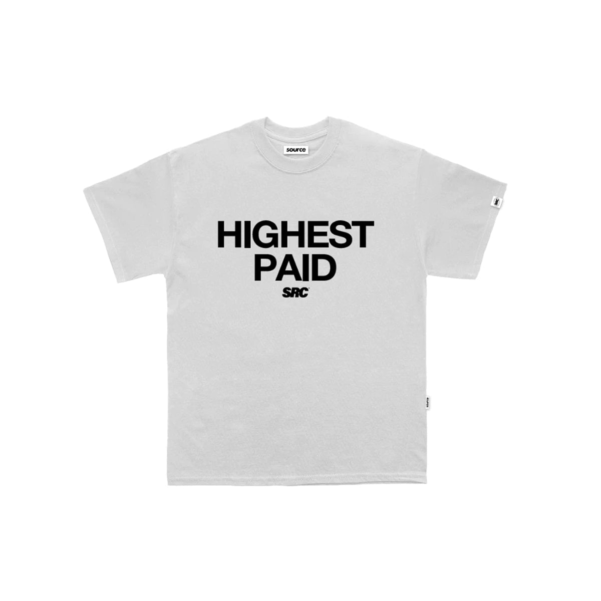Highest Paid Oversized Tee - White