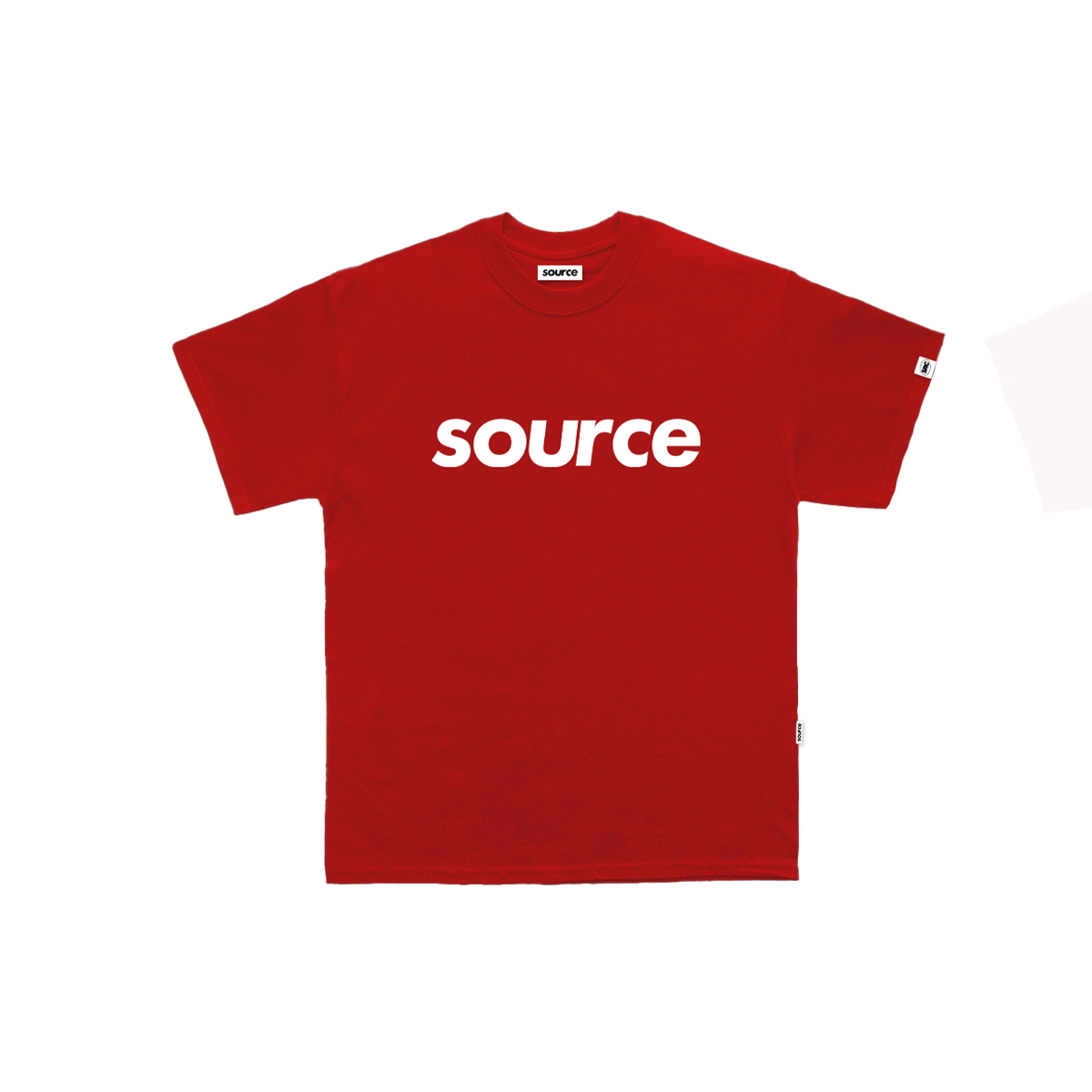 OG Logo Worldwide in Red Oversized Tee