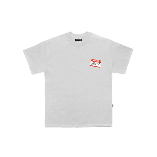 Protect Your Source in White Oversized Tee