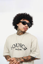 Dyslexia Oversized Tee - Oat