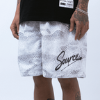 Silver Scales Mesh Shorts