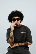 Diamond Oversized Tee - Charcoal