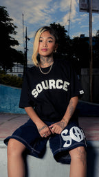 Arc HD Oversized Tee - Black