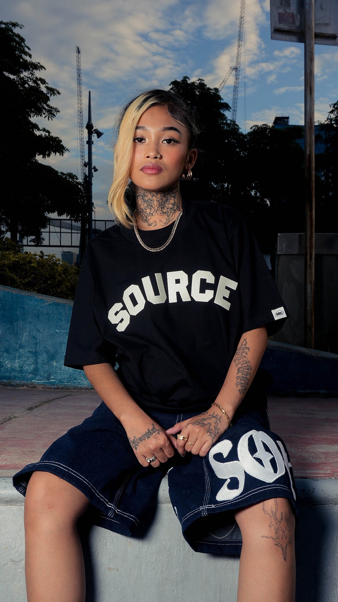 Arc HD Oversized Tee - Black