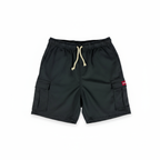 4-Pockets Cargo Shorts - Black