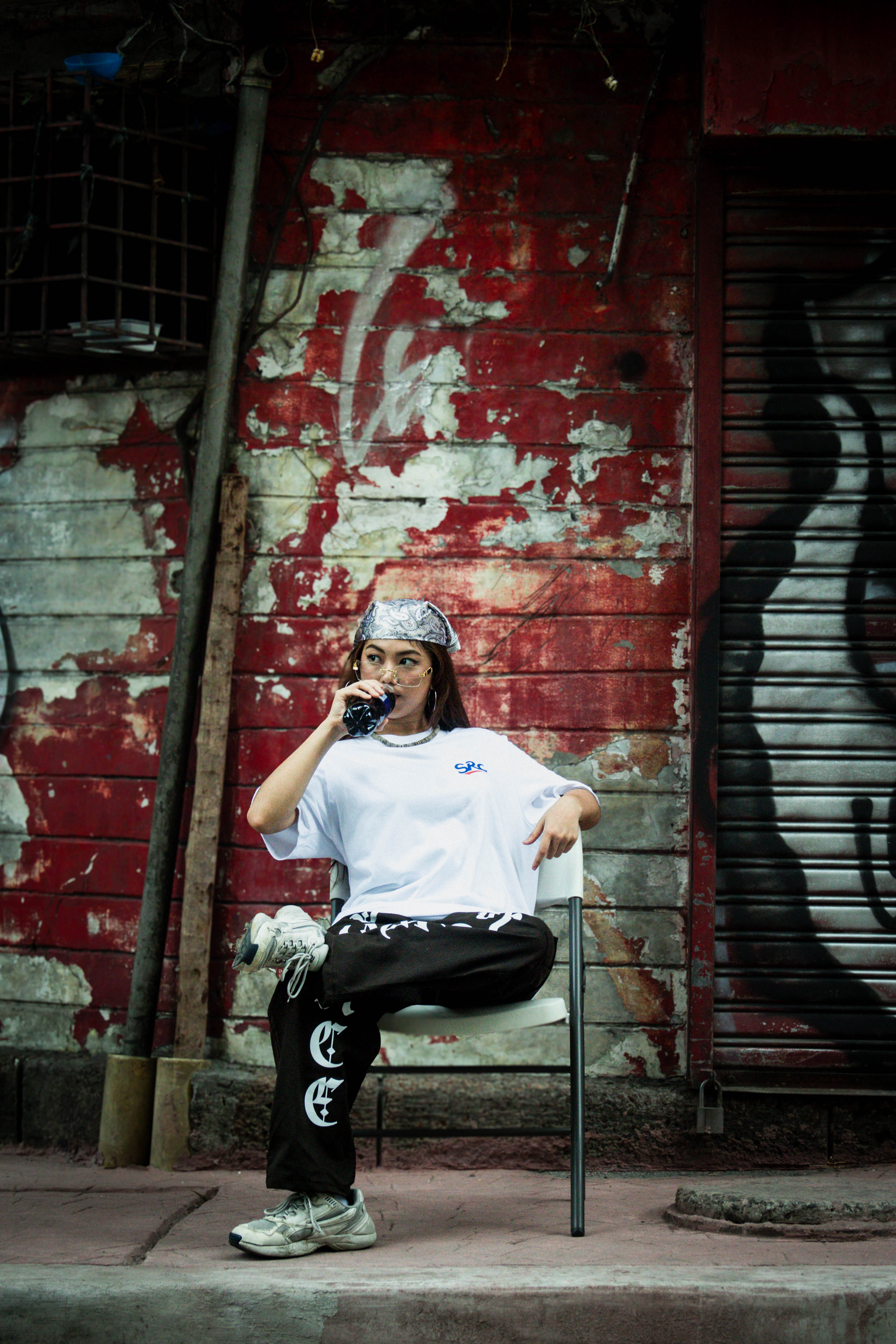 Cola Oversized Tee - White