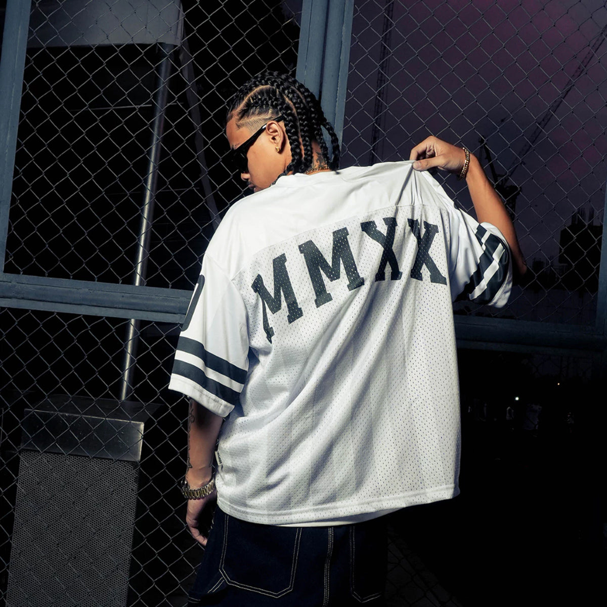 MMXX Boxy Crop Football Jersey - White