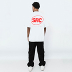OG Logo Oversized Tee - Red in White