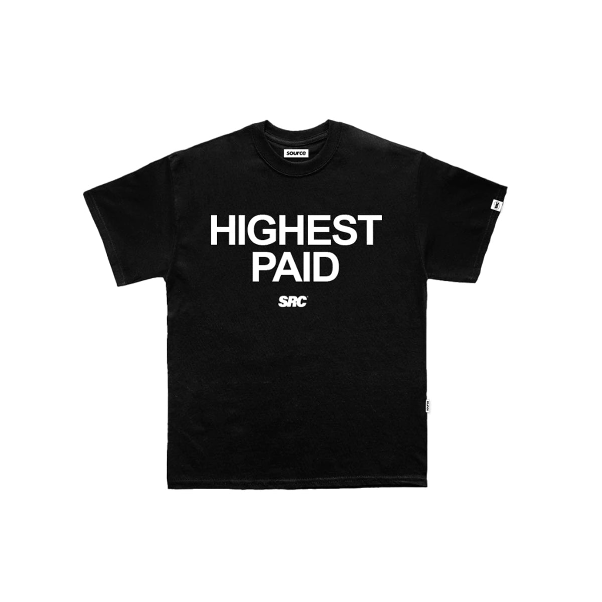 Highest Paid Oversized Tee - Black