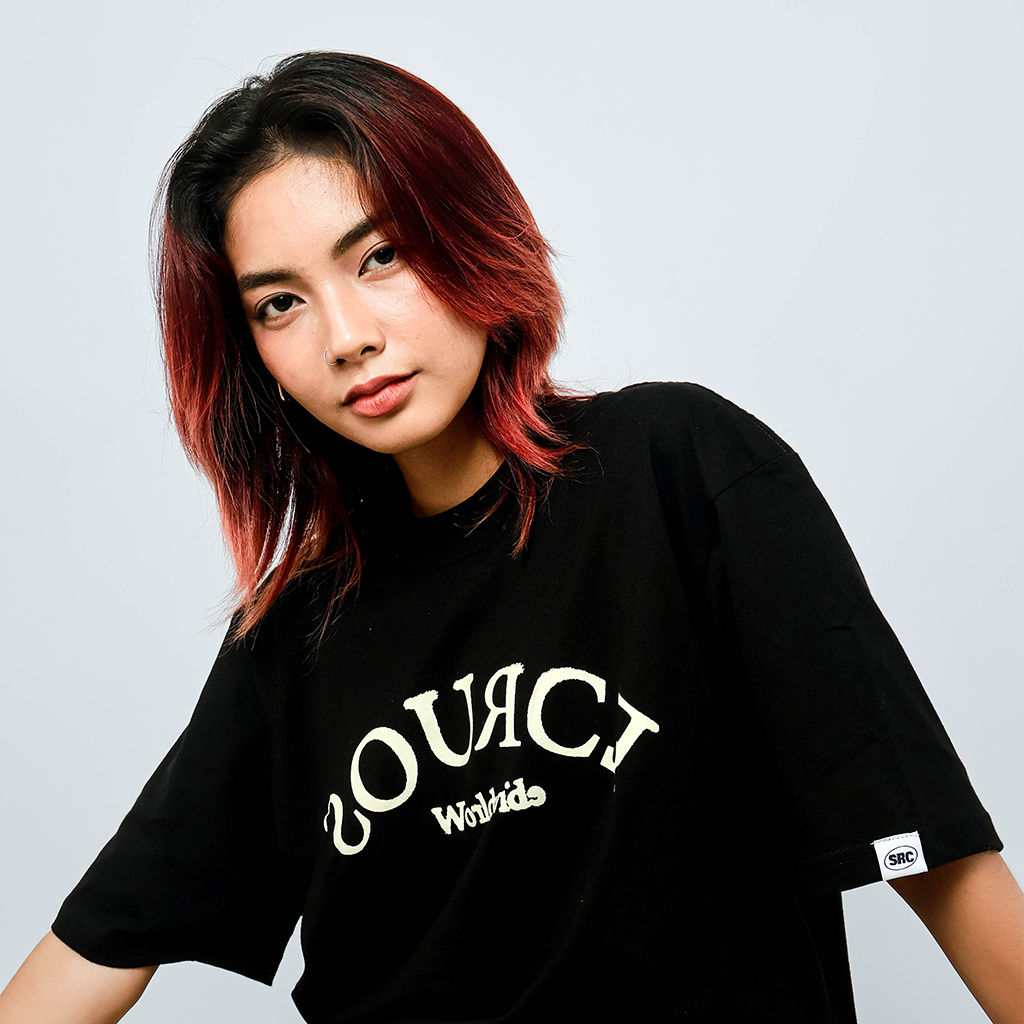 Dyslexia Oversized Tee - Black