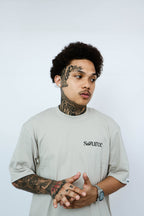 Diamond Oversized Tee - Oat