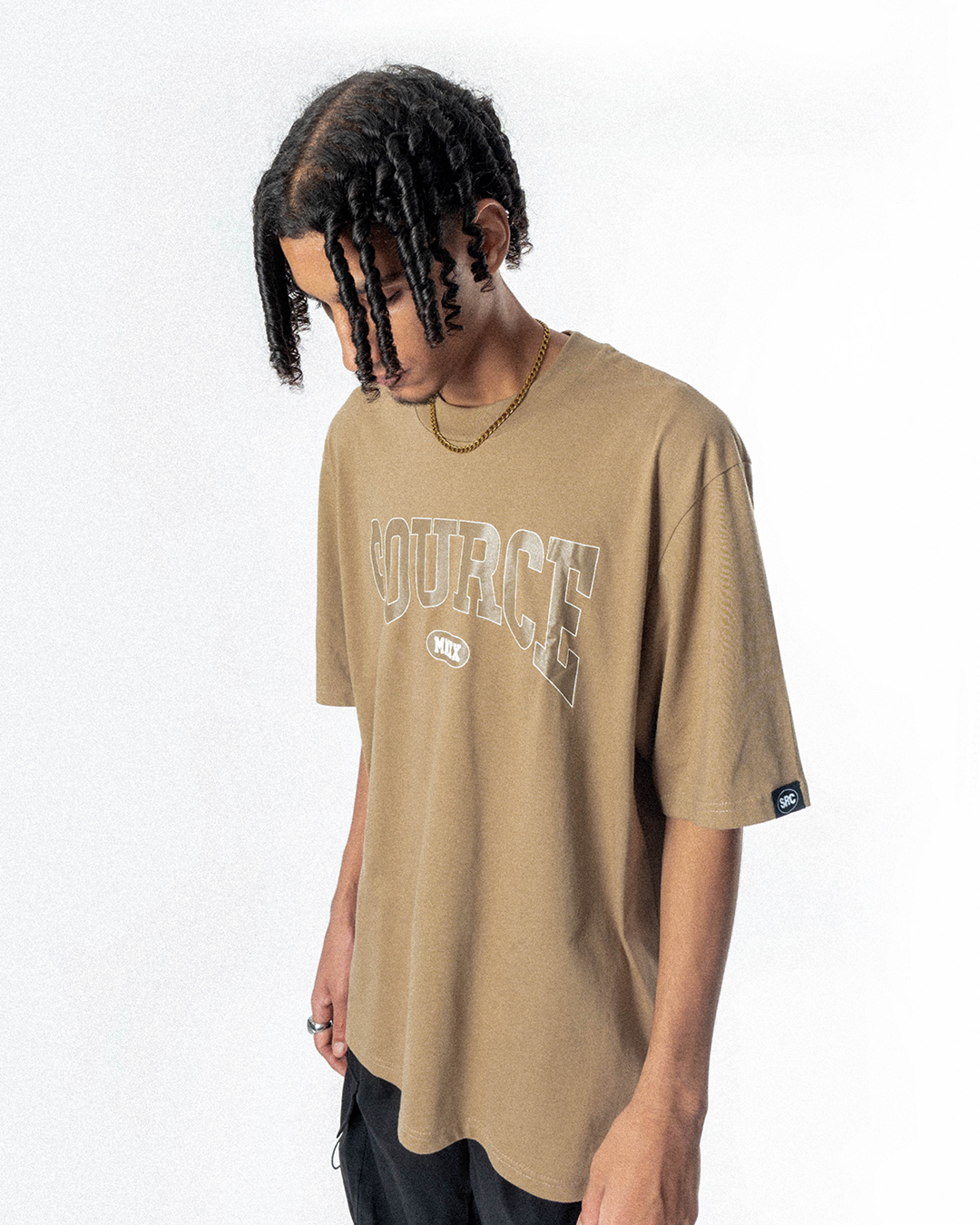 MMXX in Khaki Oversized Tee