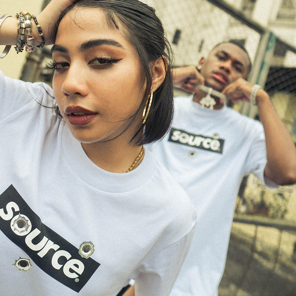 Bullet Holes Oversized Tee