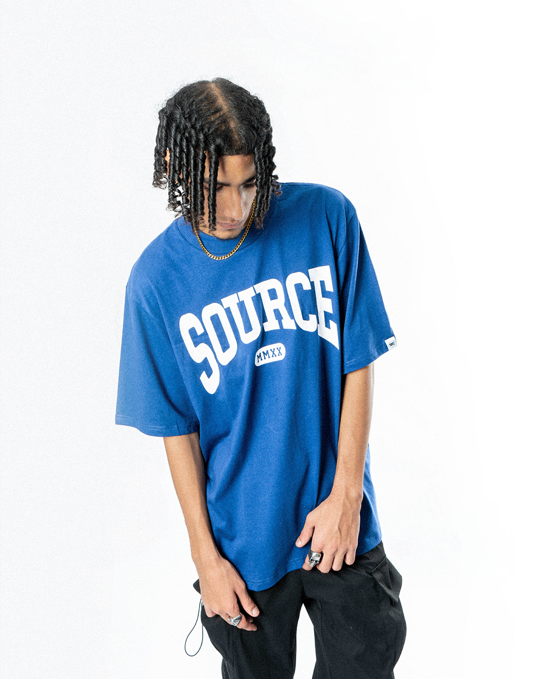 MMXX in Blue Oversized Tee