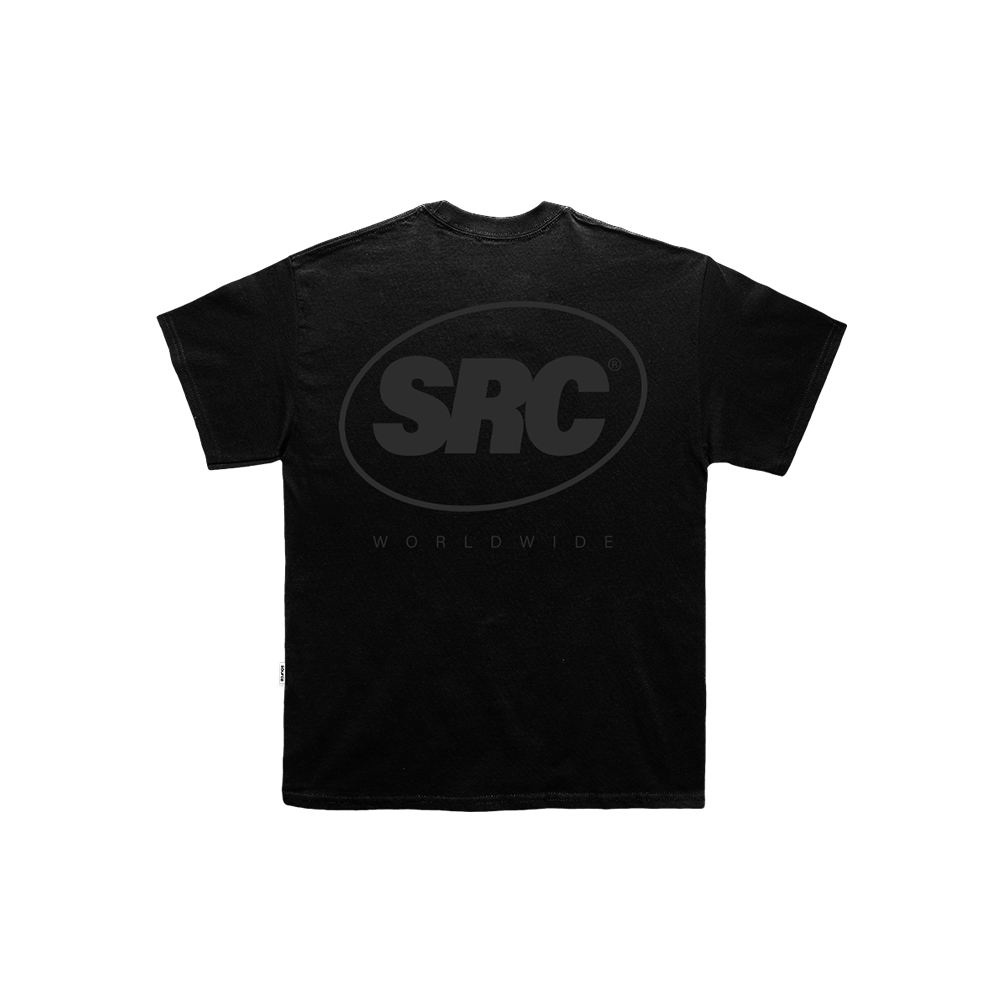 OG Logo Oversized Tee - Black in Black