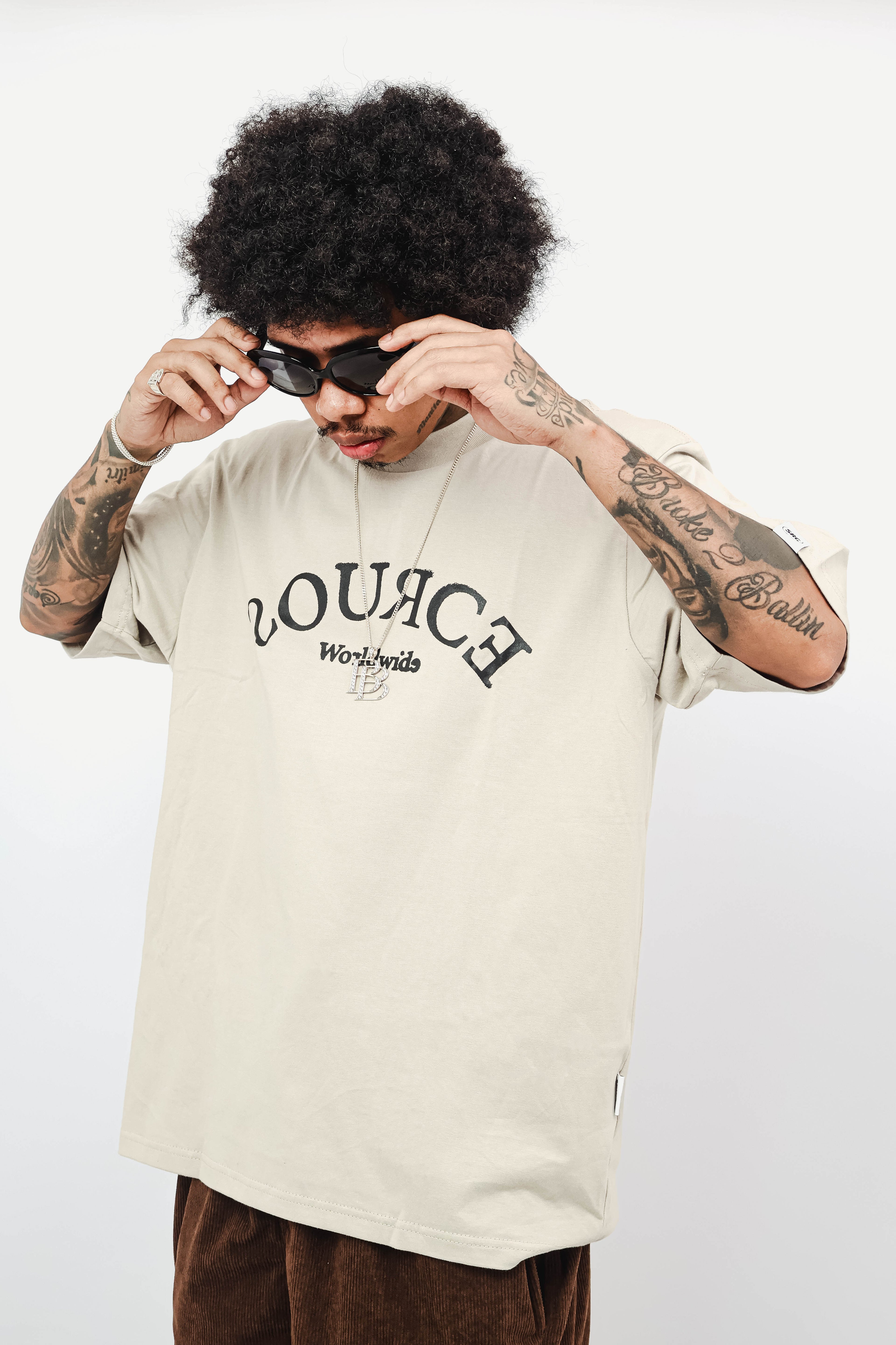 Dyslexia Oversized Tee - Oat