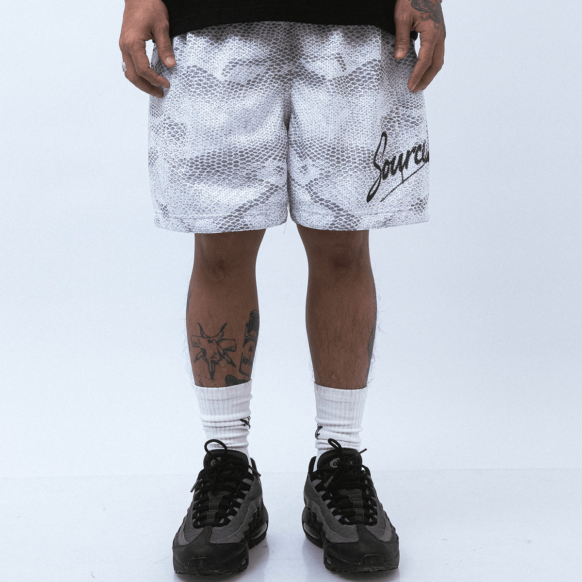 Silver Scales Mesh Shorts