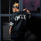 MMXX Boxy Crop Football Jersey - Black