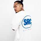 OG Logo Oversized Tee - Blue in White