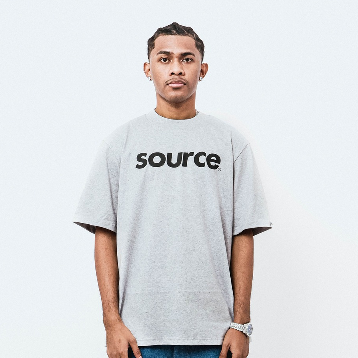 OG Logo Oversized Tee - Asphalt
