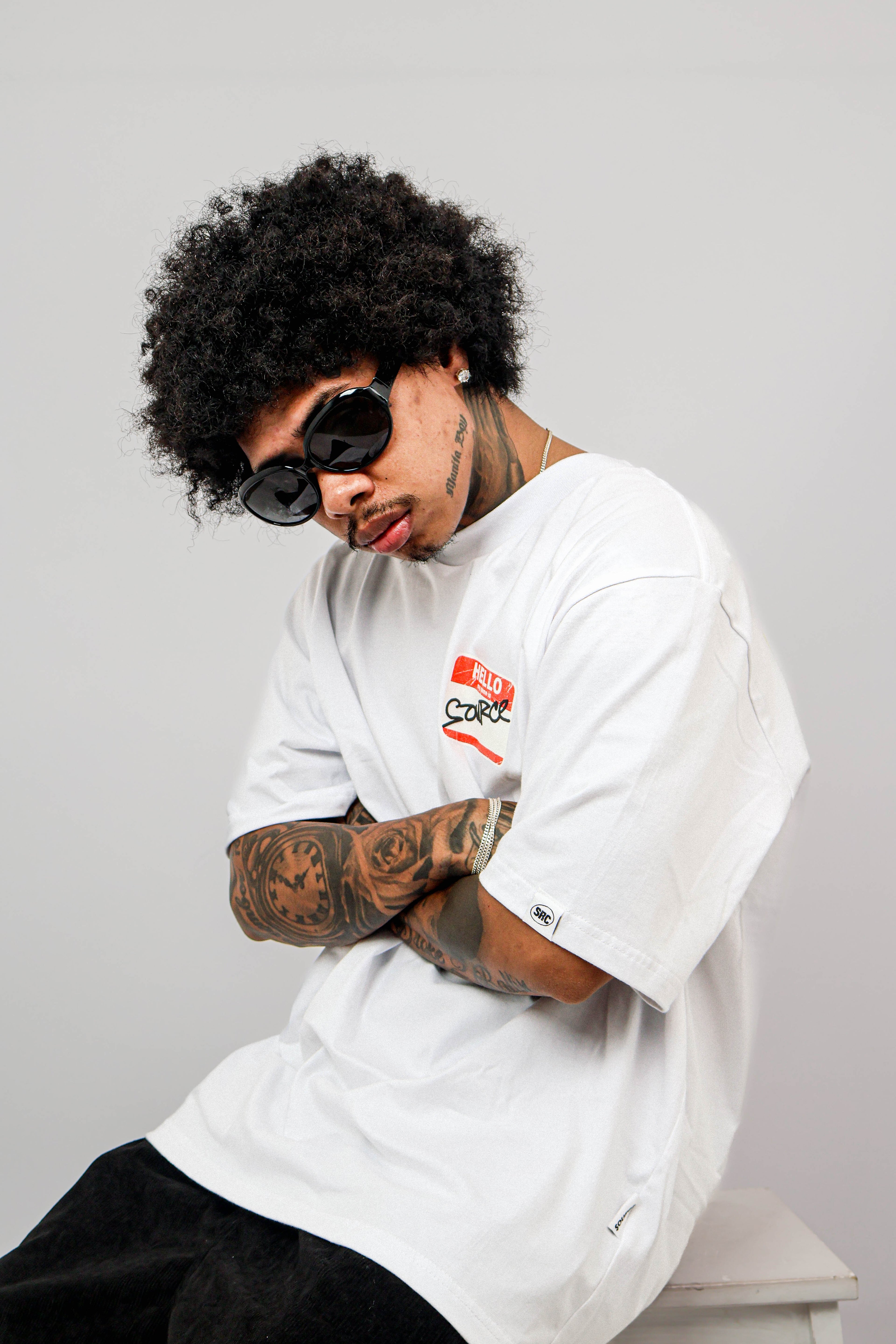 Protect Your Source Oversized Tee - White