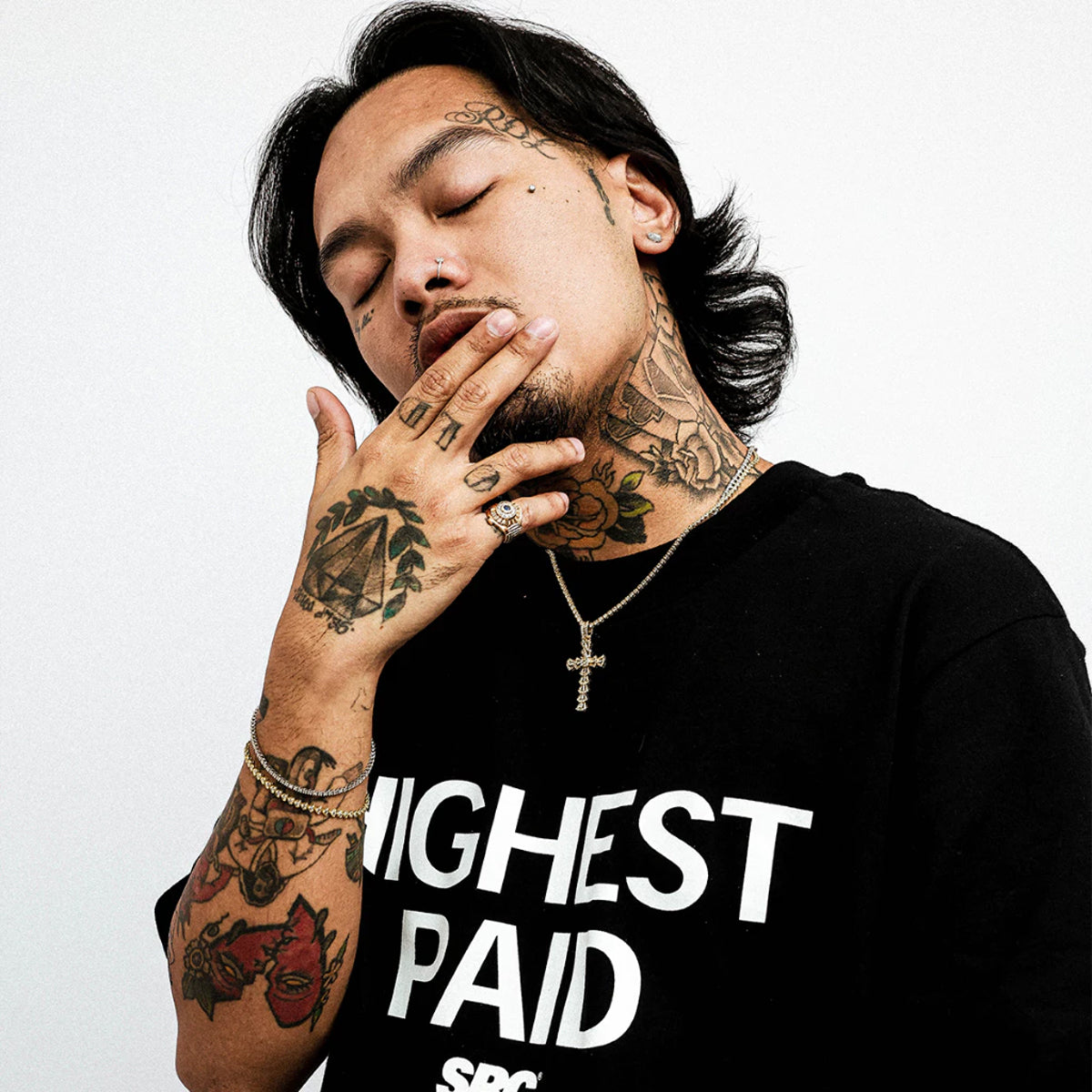 Highest Paid Oversized Tee - Black