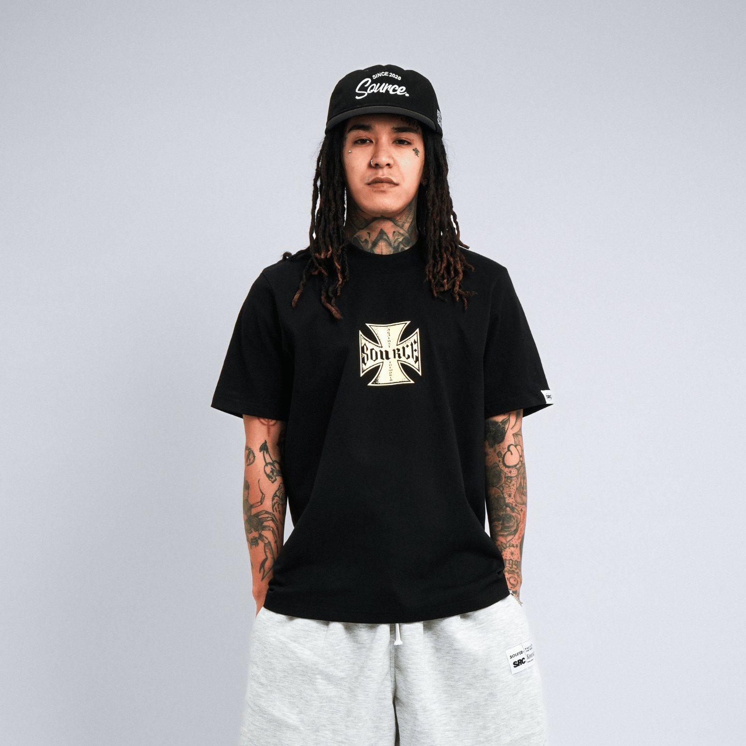 Forged Cross Tee - Black