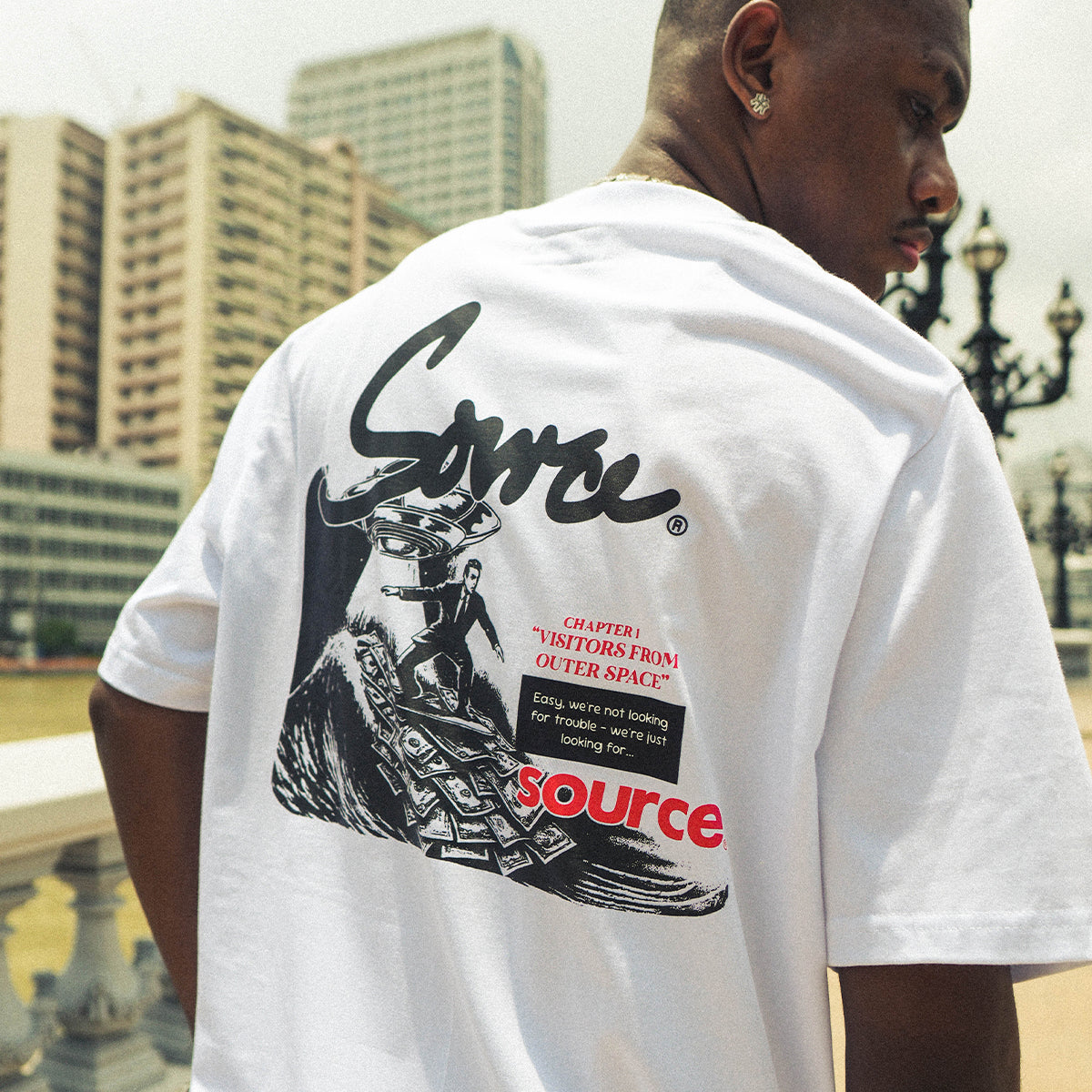 Space Surfer Oversized Tee