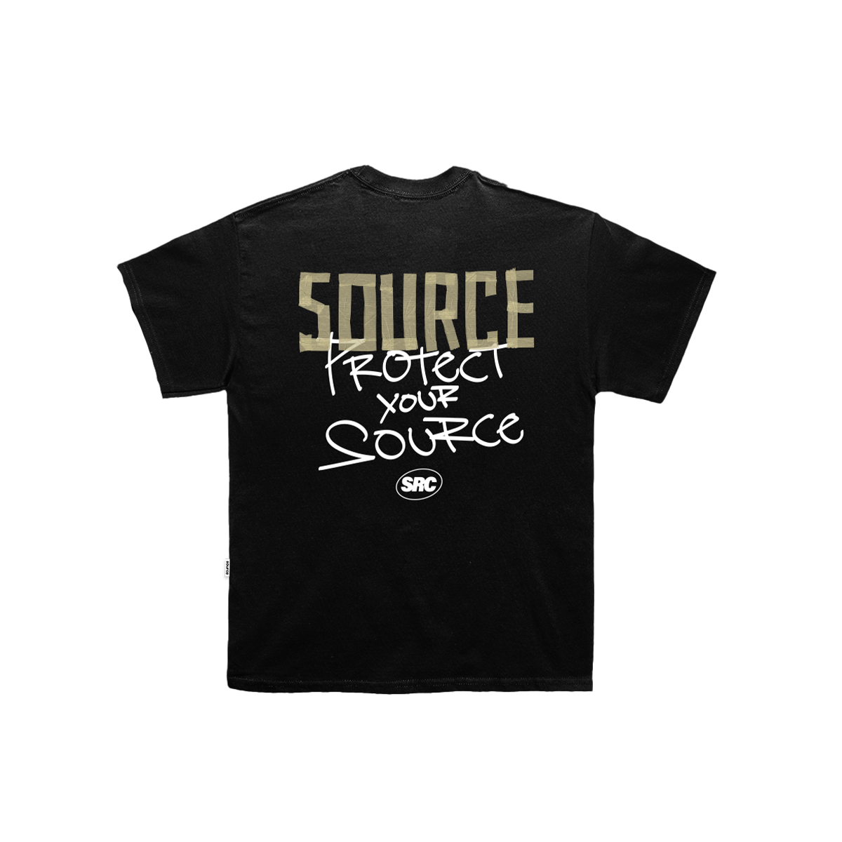 Protect Your Source Oversized Tee - Black