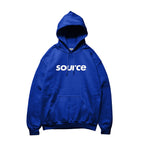 OG Logo Worldwide Pullover Hoodie - White in Blue