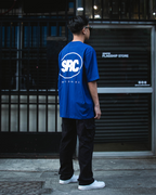 OG Logo Oversized Tee - White in Blue