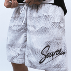 Silver Scales Mesh Shorts