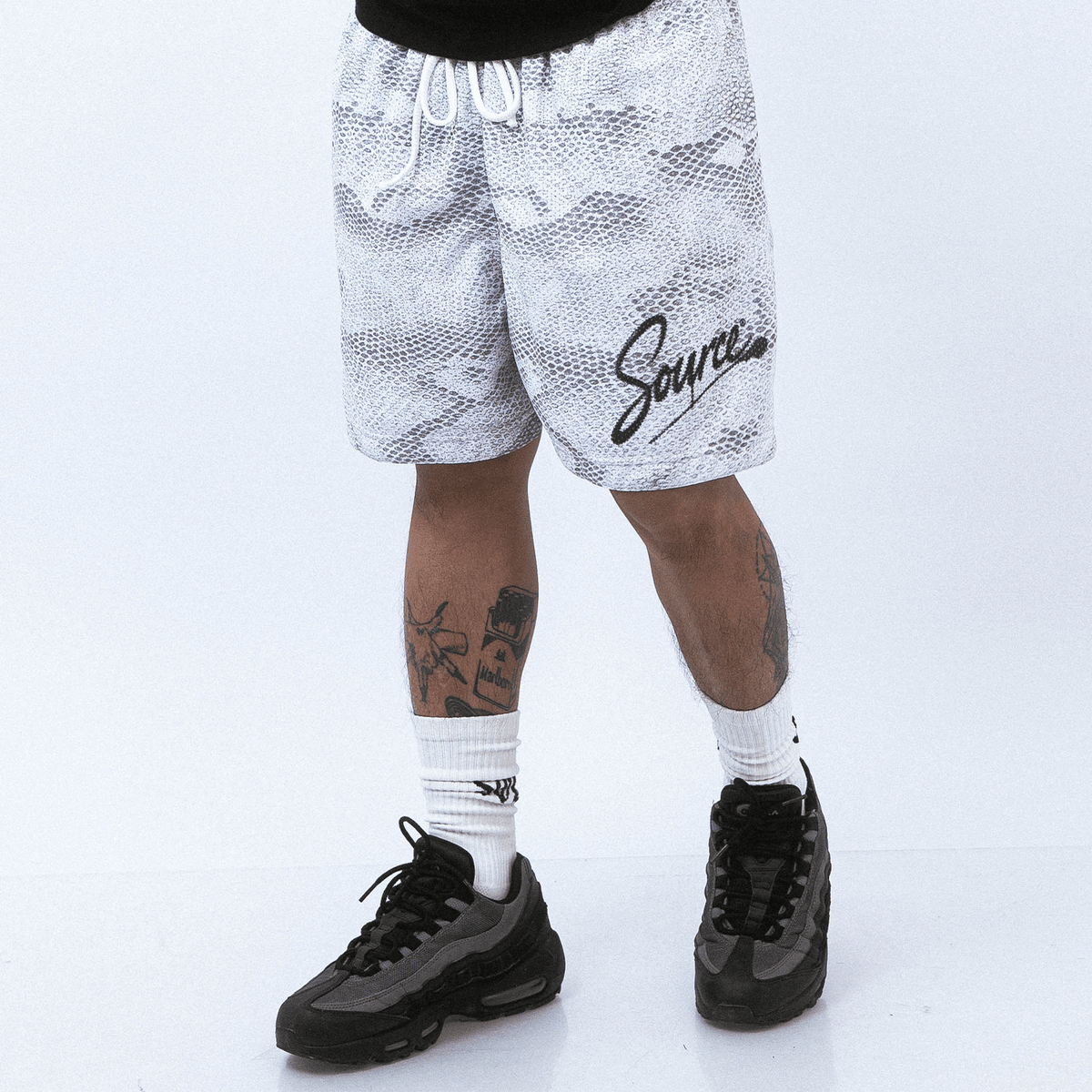 Silver Scales Mesh Shorts