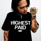 Highest Paid Oversized Tee - Black