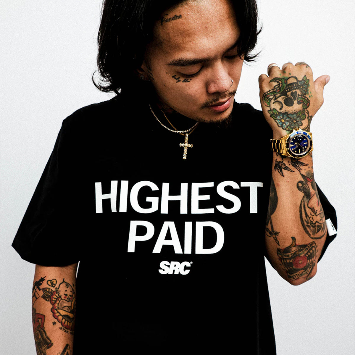 Highest Paid Oversized Tee - Black