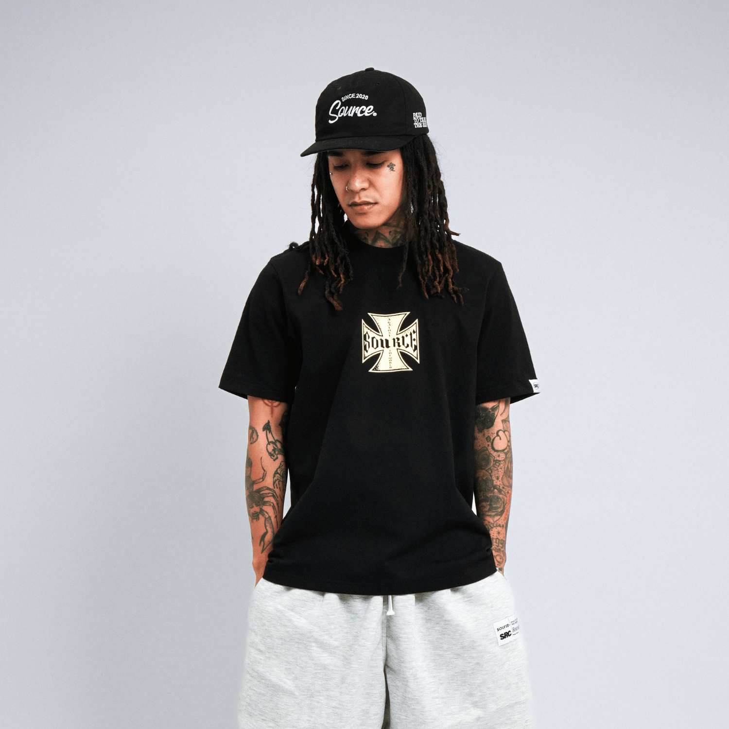Forged Cross Tee - Black