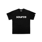 OG Logo Oversized Tee - White in Black