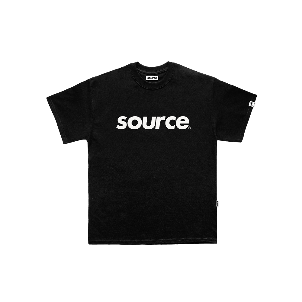 OG Logo Oversized Tee - White in Black