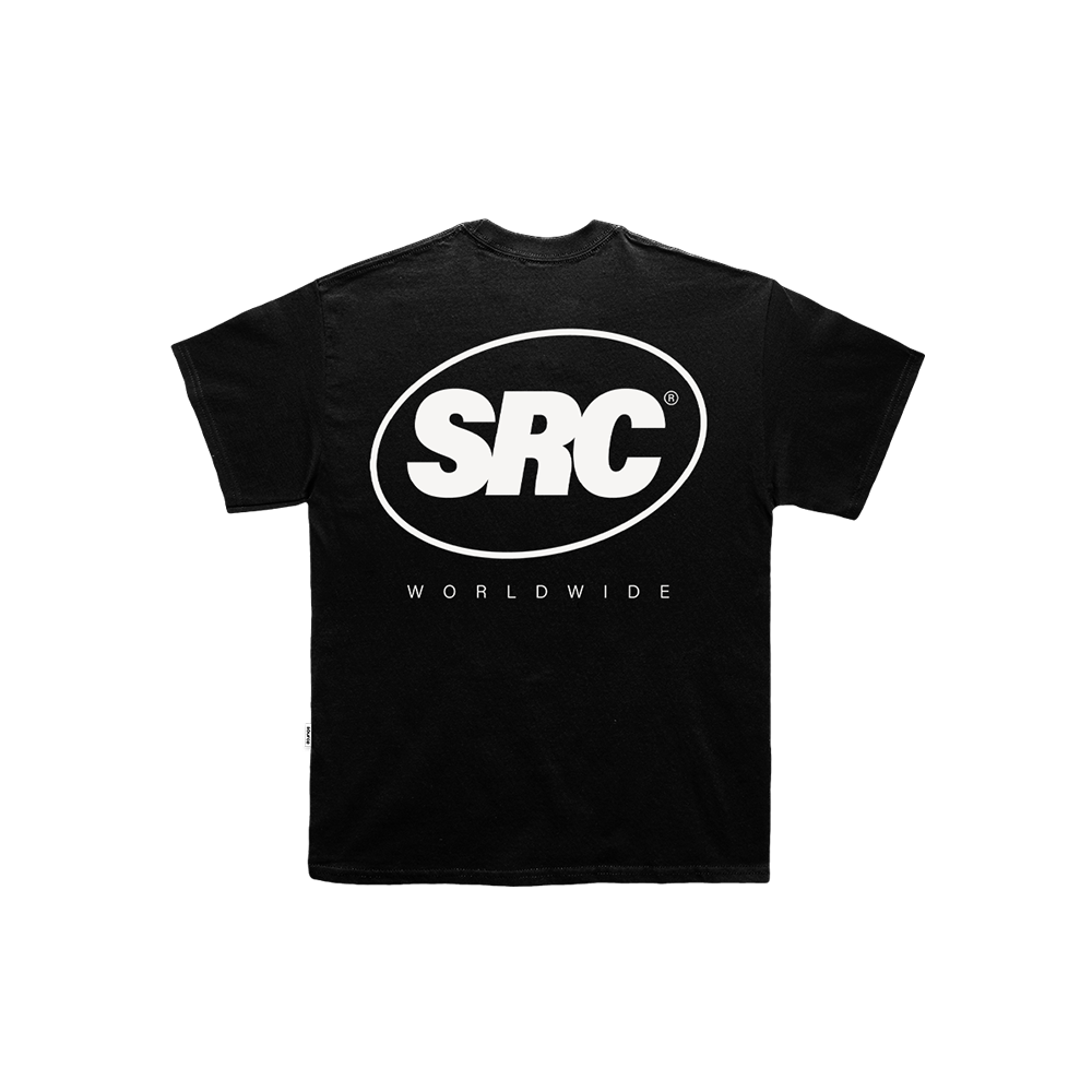 OG Logo Oversized Tee - White in Black