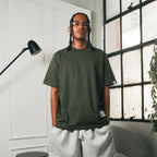 Tagged Oversized Tee - Moss