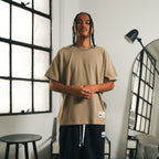 Tagged Oversized Tee - Sand