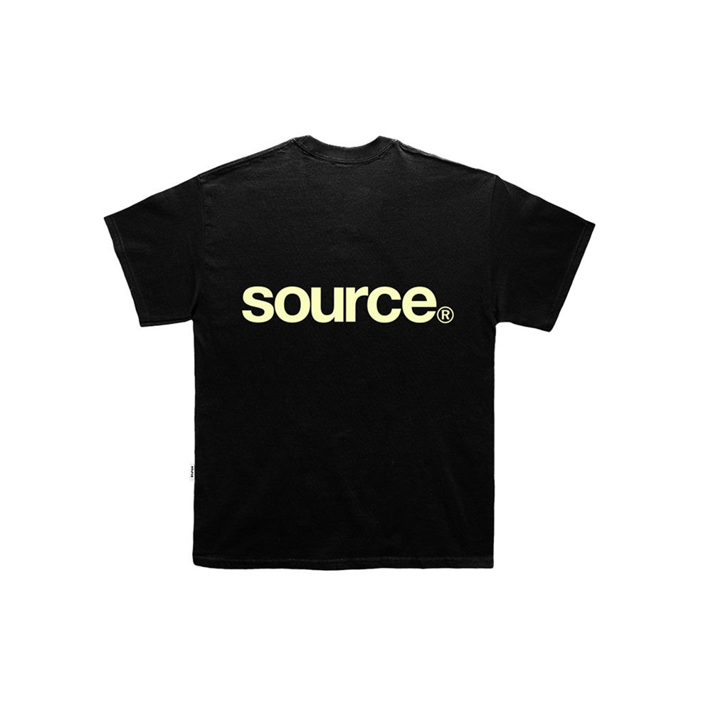 Raw Oversized Tee - Obsidian