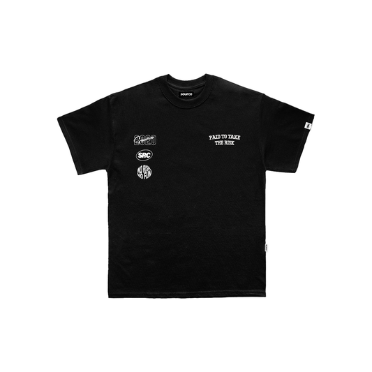 Hardwood Collection in Black Oversized Tee