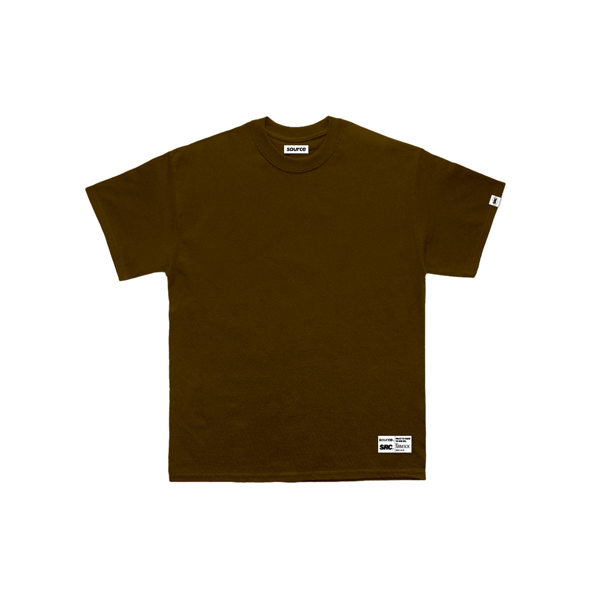 Tagged Oversized Tee - Chocolate