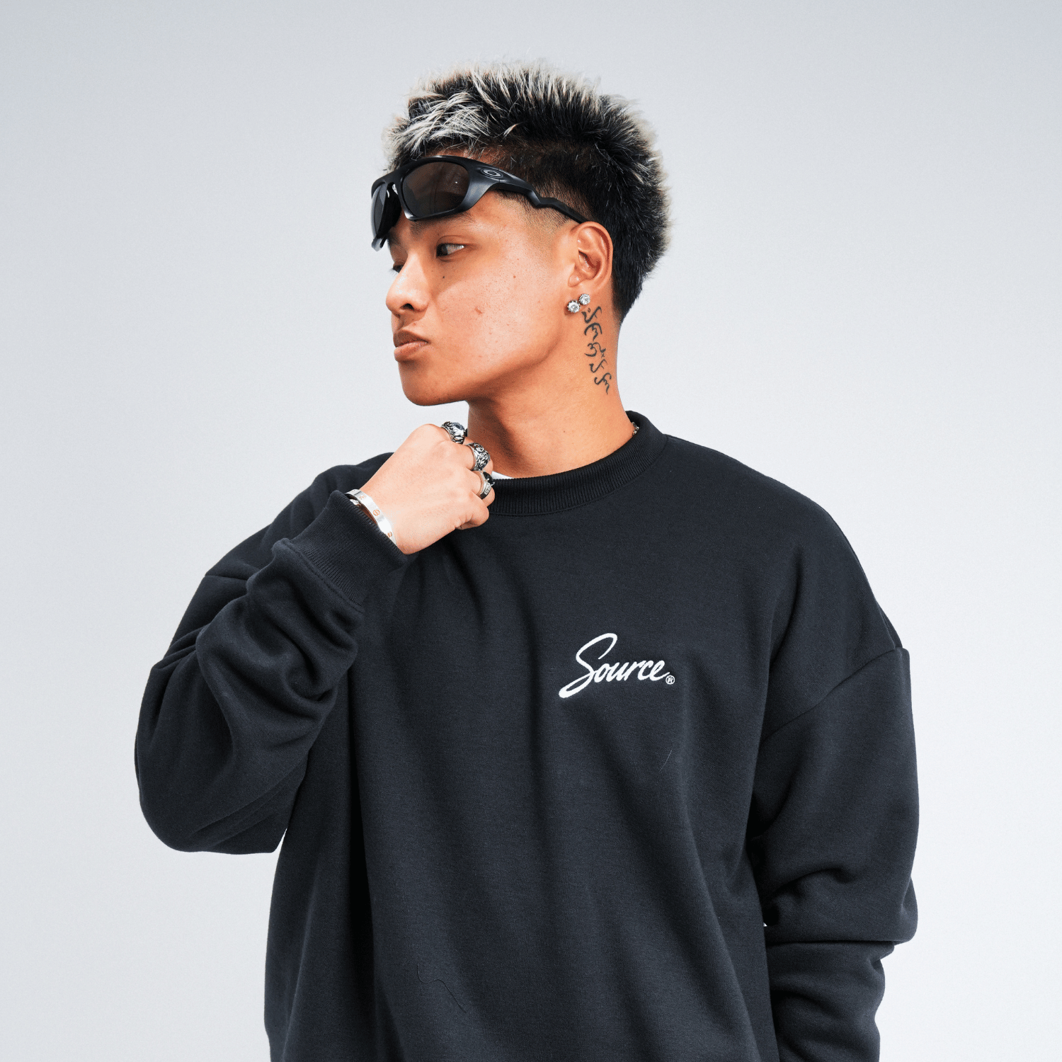 Core Crew-Neck Sweatshirt - Anthracite